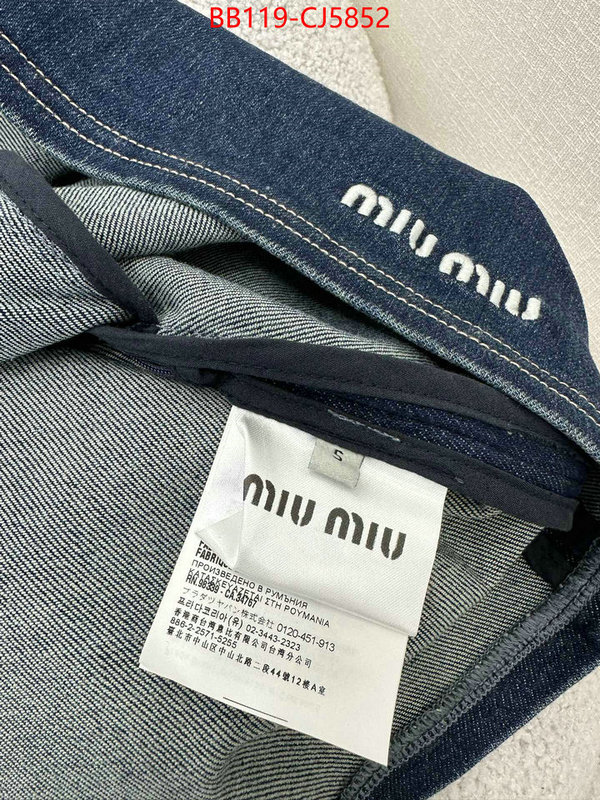 Clothing-MIU MIU same as original ID: CJ5852 $: 119USD