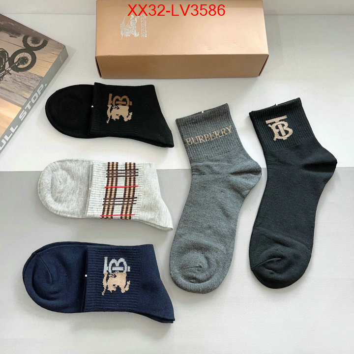 Sock-Burberry shop the best high authentic quality replica ID: LV3586 $: 32USD