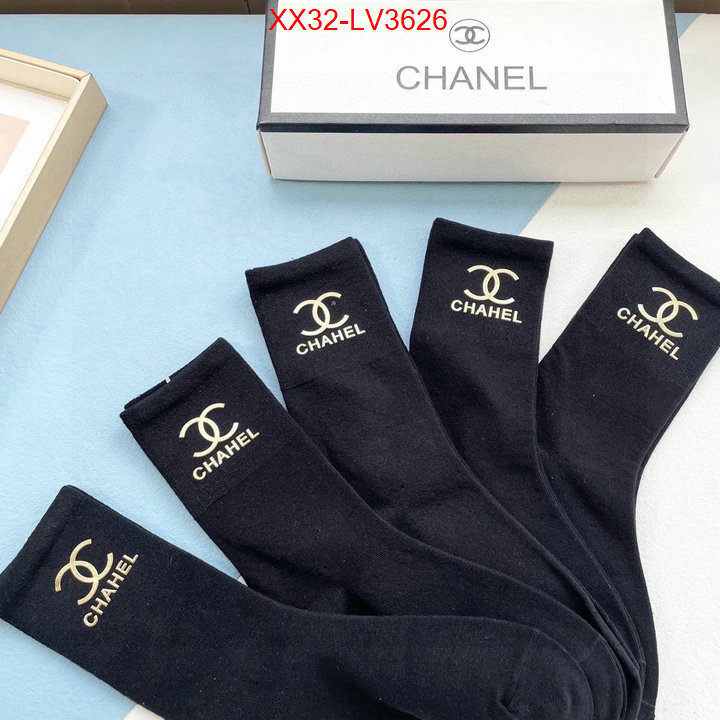 Sock-Chanel fake cheap best online ID: LV3626 $: 32USD