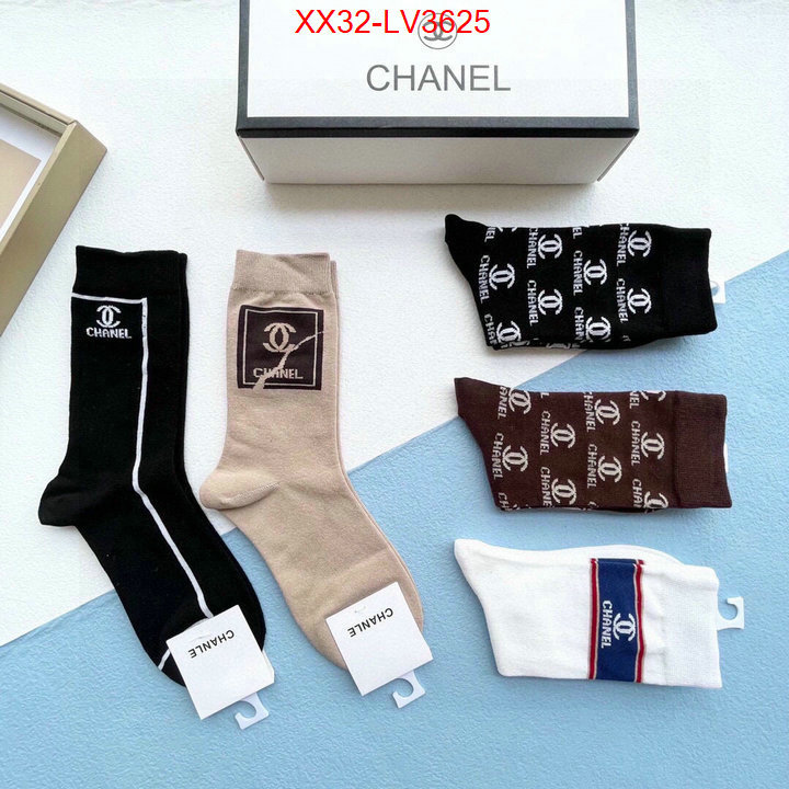 Sock-Chanel from china 2024 ID: LV3625 $: 32USD