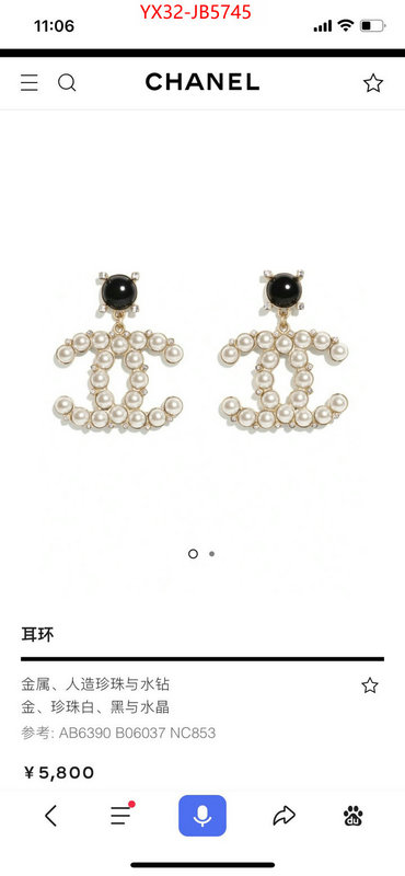 Jewelry-Chanel what best replica sellers ID: JB5745 $: 32USD