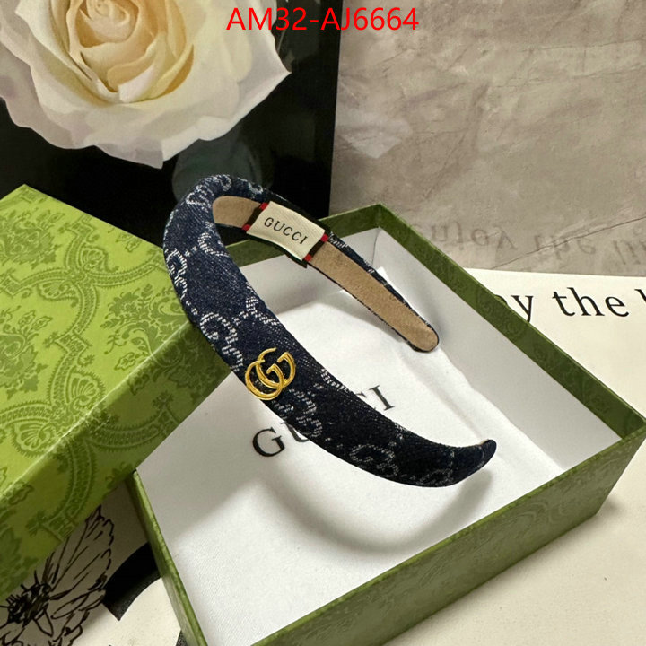 Hair band-Gucci fake high quality ID: AJ6664 $: 32USD