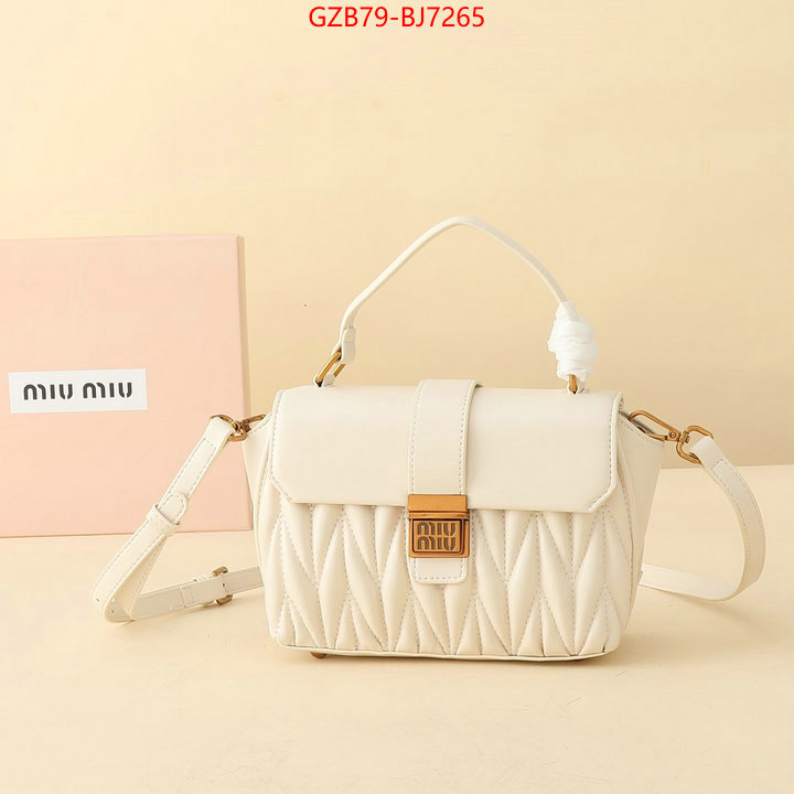 Miu Miu Bags(4A)-Handbag- buy the best high quality replica ID: BJ7265 $: 79USD,