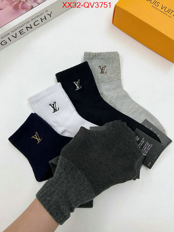 Sock-LV replica shop ID: QV3751 $: 32USD