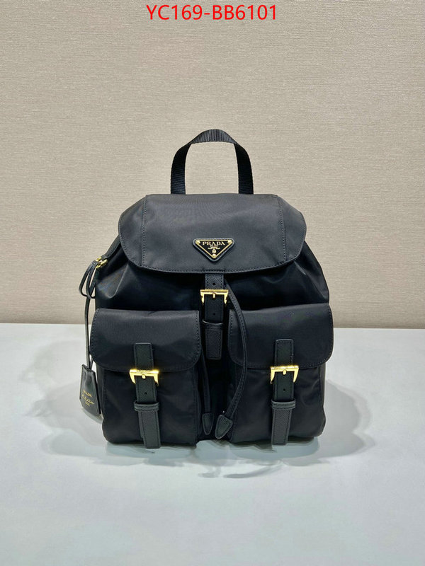 Prada Bags(TOP)-Backpack- knockoff ID: BB6101 $: 169USD,