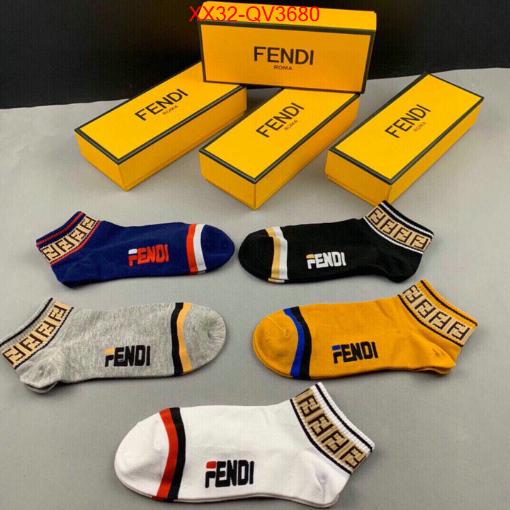 Sock-Fendi shop the best high quality ID: QV3680 $: 32USD