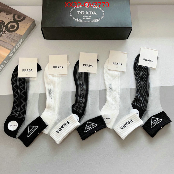 Sock-Prada fashion designer ID: QV3779 $: 32USD