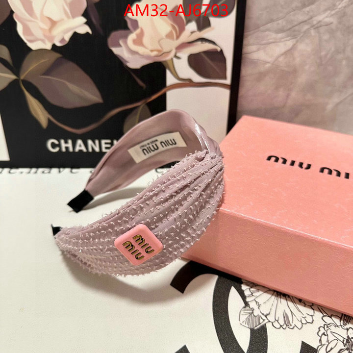 Hair band-MIU MIU how to start selling replica ID: AJ6703 $: 32USD