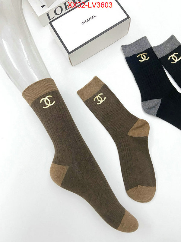 Sock-Chanel high quality customize ID: LV3603 $: 32USD