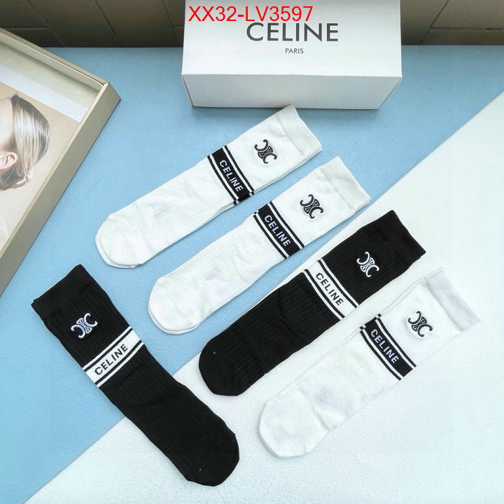 Sock-CELINE where to buy high quality ID: LV3597 $: 32USD