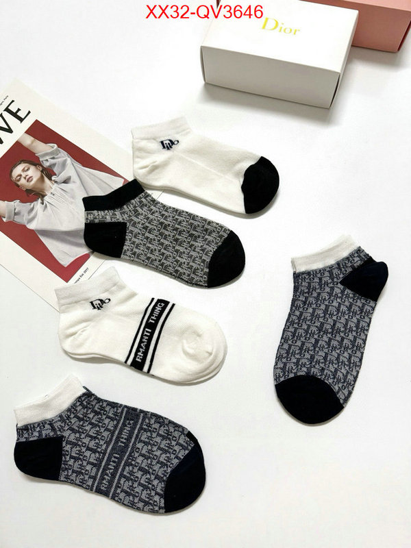 Sock-Dior aaaaa+ replica designer ID: QV3646 $: 32USD