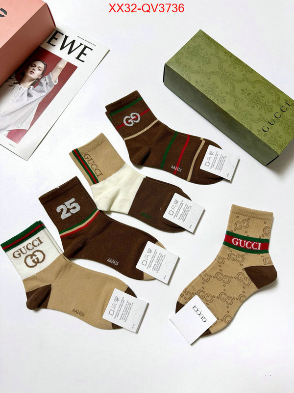 Sock-Gucci perfect replica ID: QV3736 $: 32USD