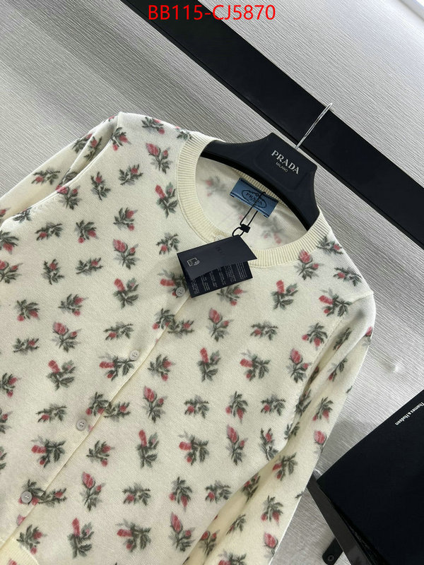 Clothing-Prada shop cheap high quality 1:1 replica ID: CJ5870 $: 115USD