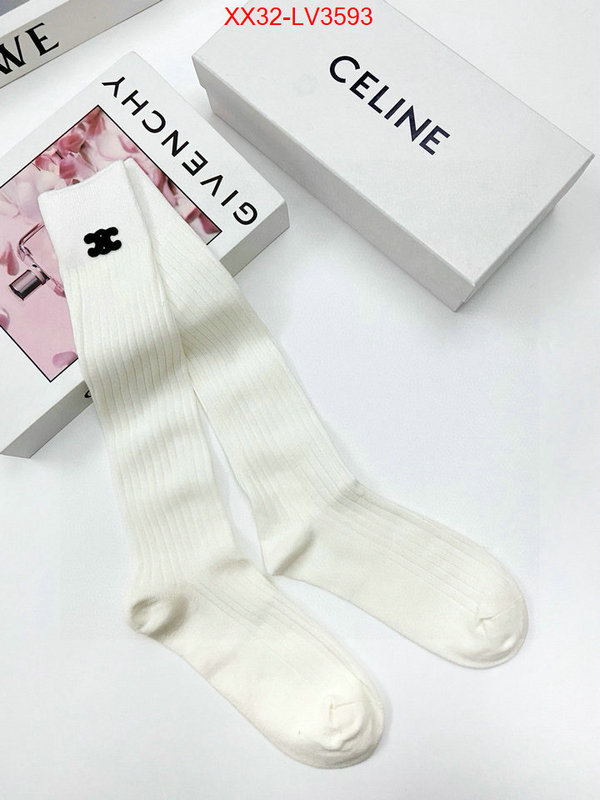 Sock-CELINE buy cheap ID: LV3593 $: 32USD