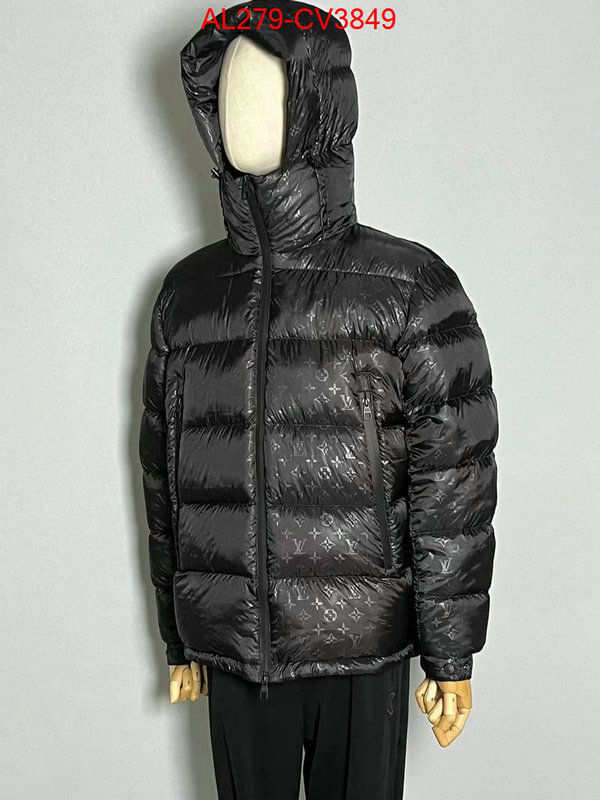 Down jacket Men-LV designer 1:1 replica ID: CV3849 $: 279USD