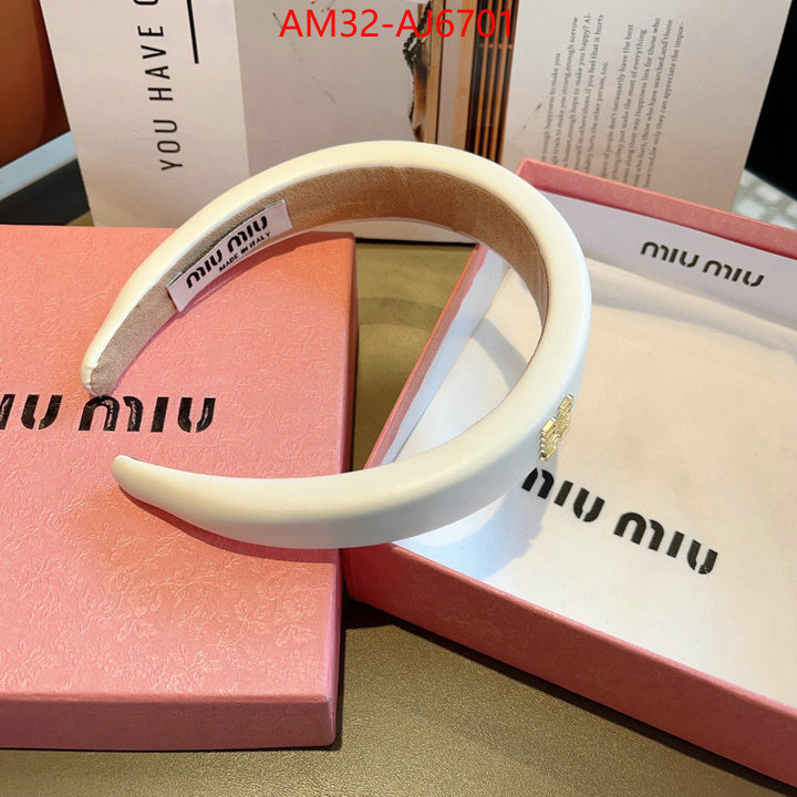 Hair band-MIU MIU wholesale designer shop ID: AJ6701 $: 32USD