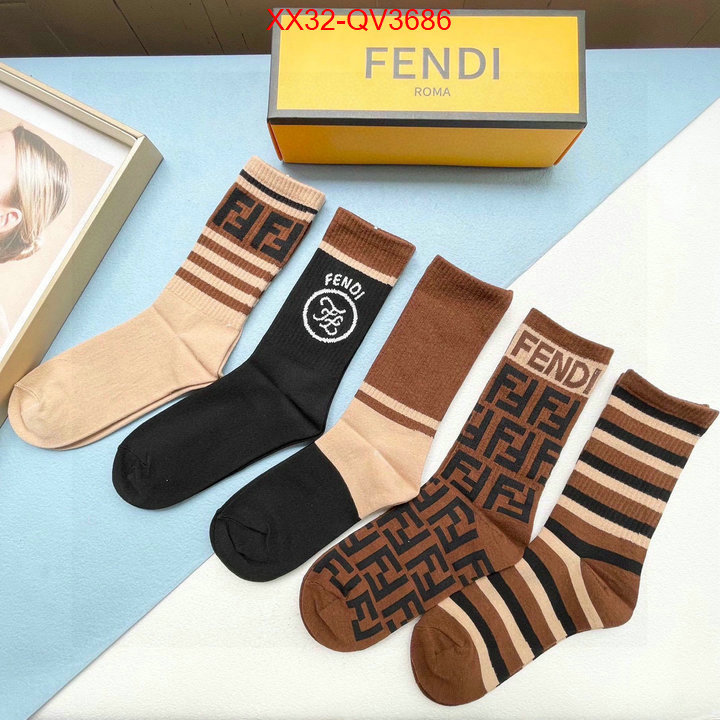 Sock-Fendi is it ok to buy replica ID: QV3686 $: 32USD