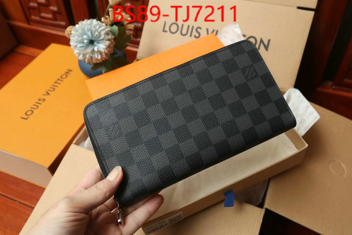 LV Bags(TOP)-Wallet aaaaa+ class replica ID: TJ7211 $: 89USD,