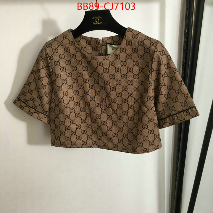 Clothing-Gucci replica wholesale ID: CJ7103 $: 89USD