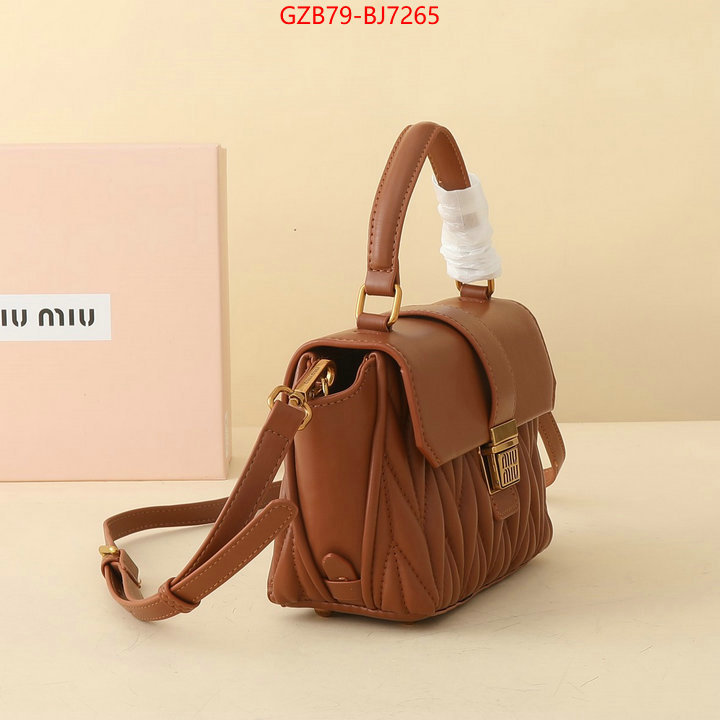 Miu Miu Bags(4A)-Handbag- buy the best high quality replica ID: BJ7265 $: 79USD,