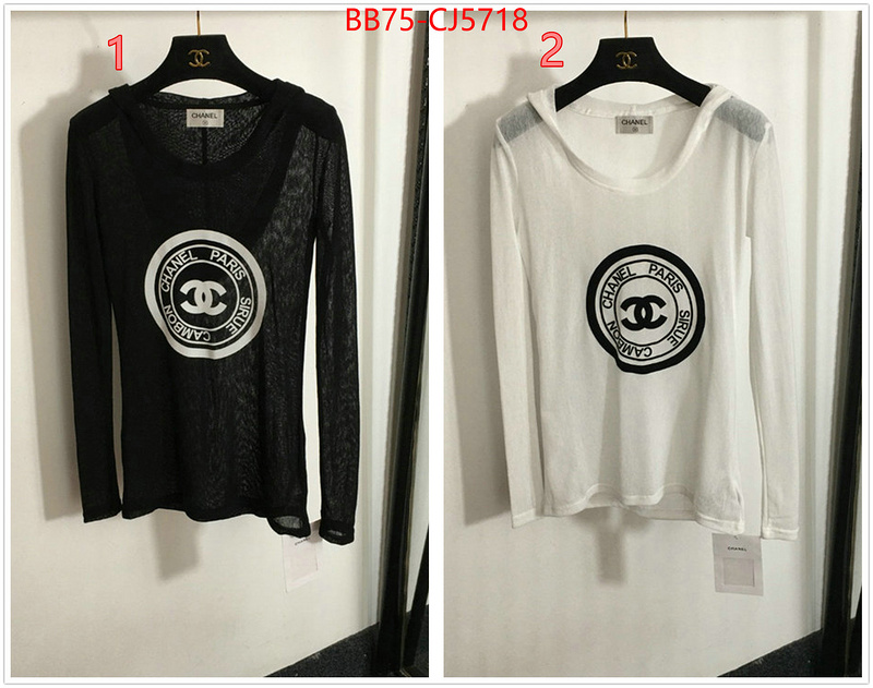 Clothing-Chanel where to buy ID: CJ5718 $: 75USD