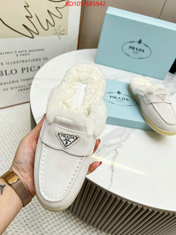 Women Shoes-Prada high quality replica designer ID: SB5942 $: 105USD