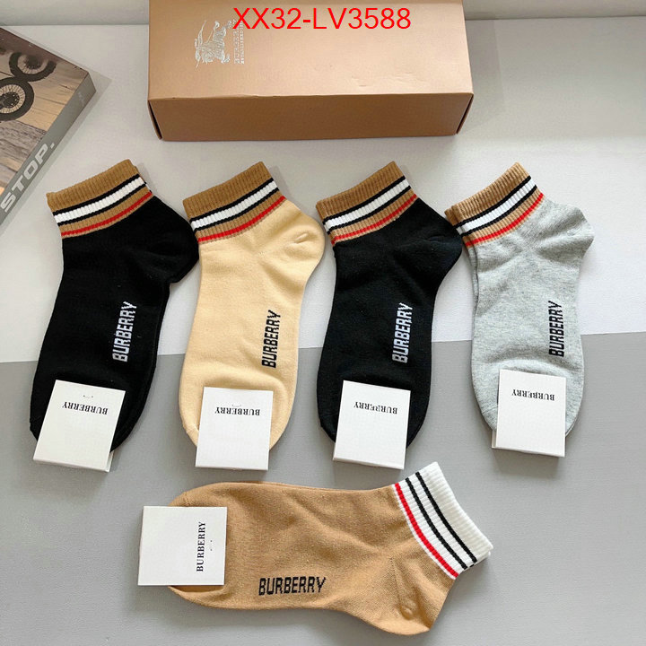 Sock-Burberry mirror quality ID: LV3588 $: 32USD