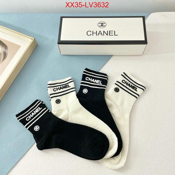 Sock-Chanel sale outlet online ID: LV3632 $: 35USD