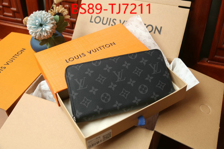 LV Bags(TOP)-Wallet aaaaa+ class replica ID: TJ7211 $: 89USD,