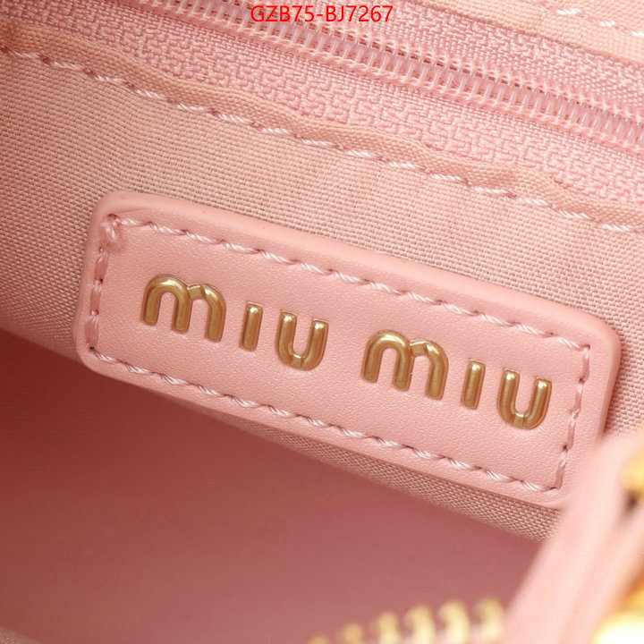 Miu Miu Bags(4A)-Handbag- perfect ID: BJ7267 $: 75USD,