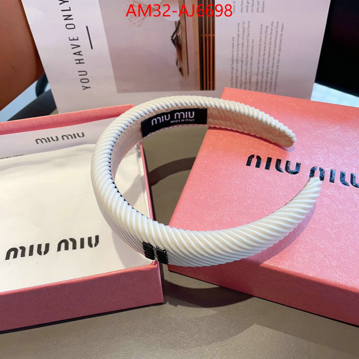 Hair band-MIU MIU 2024 aaaaa replica 1st copy ID: AJ6698 $: 32USD