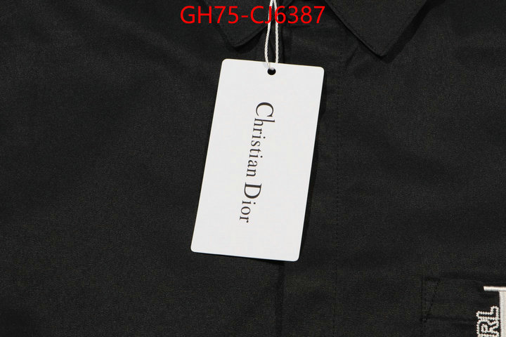 Clothing-Dior knockoff highest quality ID: CJ6387 $: 75USD