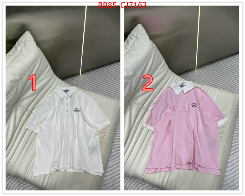 Clothing-Prada top fake designer ID: CJ7163 $: 85USD