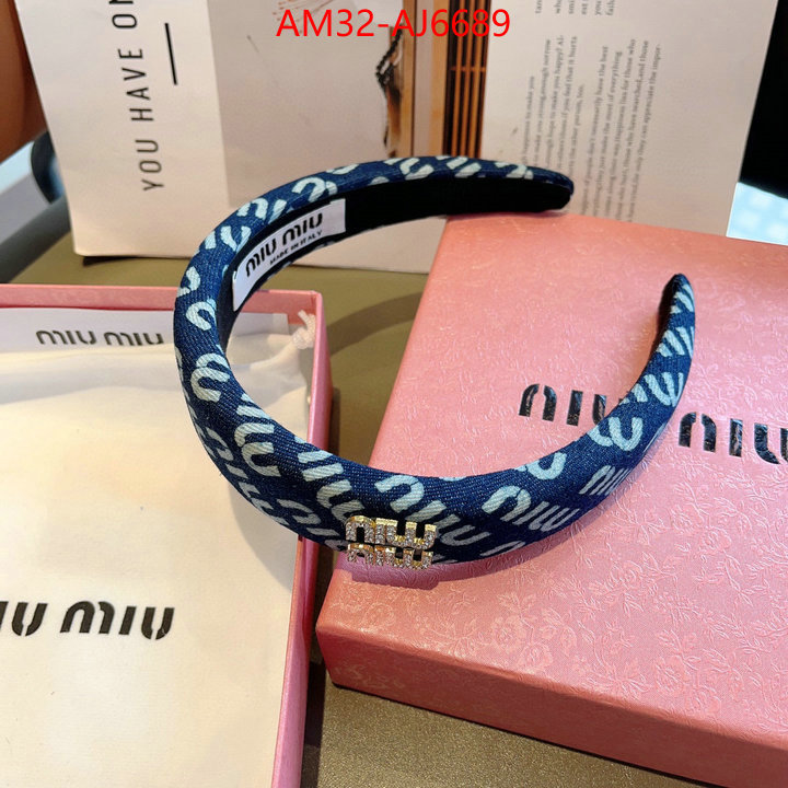 Hair band-MIU MIU high quality replica ID: AJ6689 $: 32USD