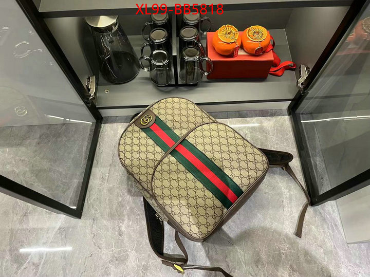 Gucci Bags(4A)-Backpack- where could you find a great quality designer ID: BB5818 $: 99USD,