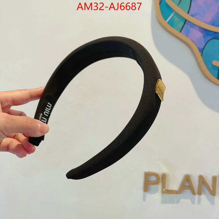 Hair band-MIU MIU high quality perfect ID: AJ6687 $: 32USD