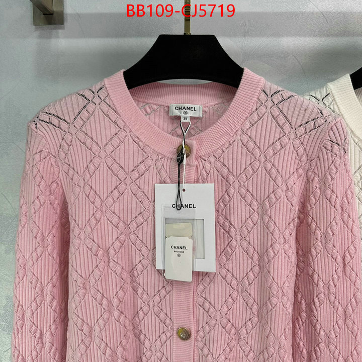 Clothing-Chanel replica 2024 perfect luxury ID: CJ5719 $: 109USD