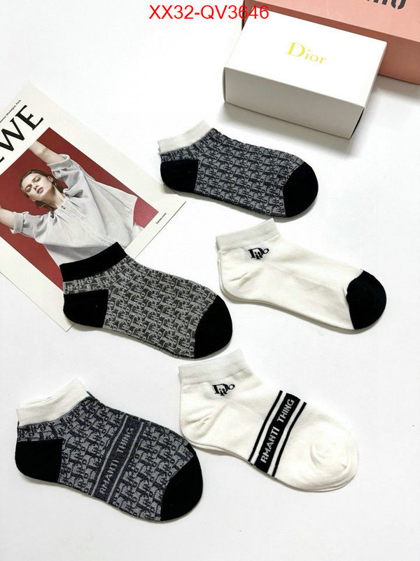 Sock-Dior aaaaa+ replica designer ID: QV3646 $: 32USD