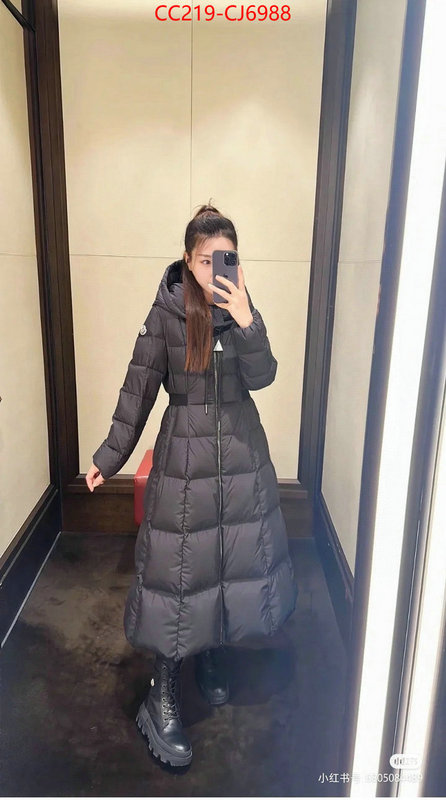 Down jacket Women-Moncler cheap high quality replica ID: CJ6988 $: 219USD