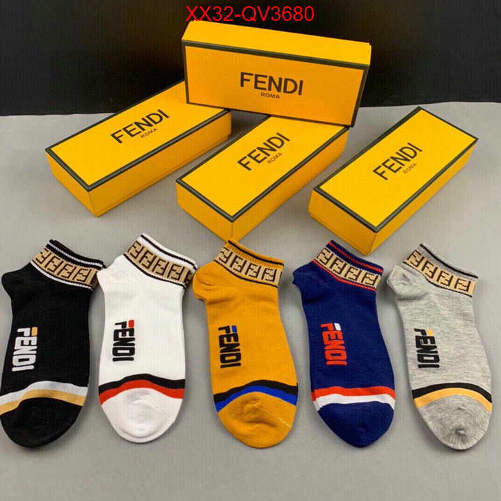 Sock-Fendi shop the best high quality ID: QV3680 $: 32USD