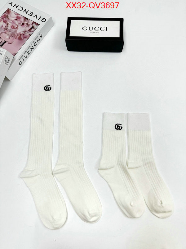 Sock-Gucci designer fake ID: QV3697 $: 32USD