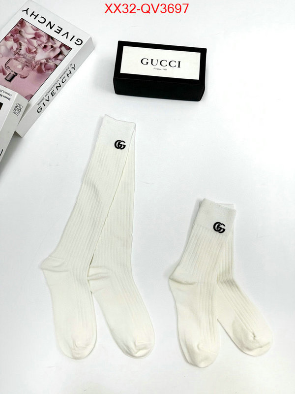 Sock-Gucci designer fake ID: QV3697 $: 32USD