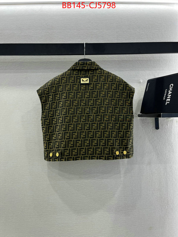 Clothing-Fendi shop cheap high quality 1:1 replica ID: CJ5798 $: 145USD