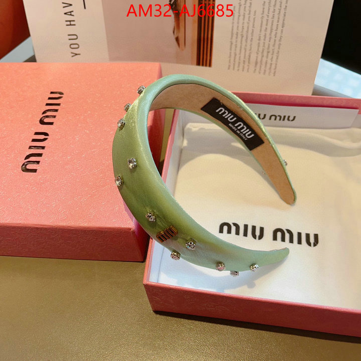 Hair band-MIU MIU buy cheap replica ID: AJ6685 $: 32USD