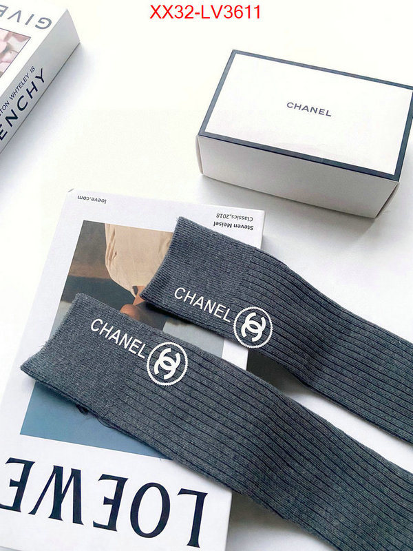 Sock-Chanel for sale cheap now ID: LV3611 $: 32USD