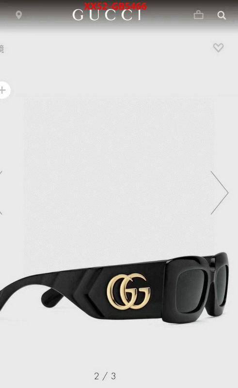 Glasses-Gucci aaaaa class replica ID: GB5466 $: 52USD