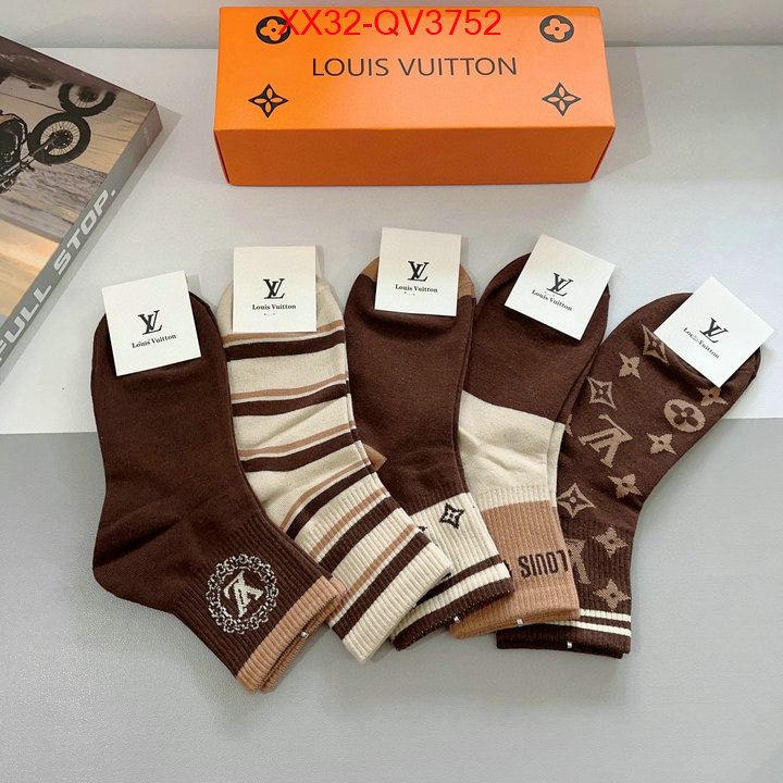 Sock-LV luxury shop ID: QV3752 $: 32USD