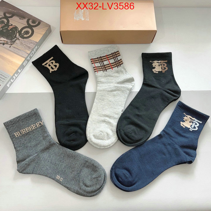 Sock-Burberry shop the best high authentic quality replica ID: LV3586 $: 32USD