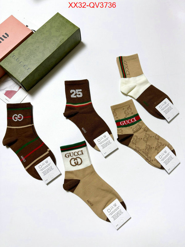 Sock-Gucci perfect replica ID: QV3736 $: 32USD