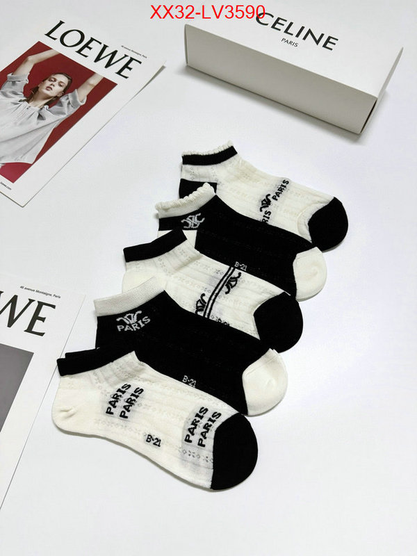 Sock-CELINE where can i buy the best 1:1 original ID: LV3590 $: 32USD